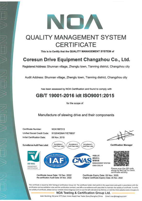 Certificate ISO CE Patent
